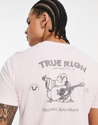 True Religion t-shirt with back print in pink - ASOS Price Checker