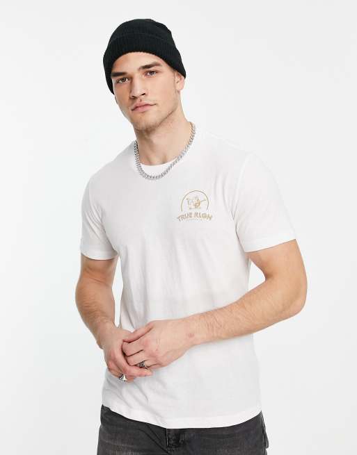 True Religion t-shirt with back white | ASOS