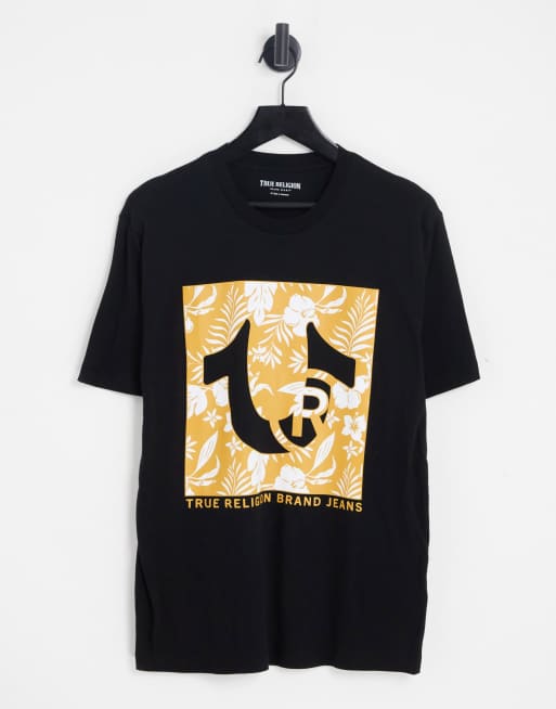 true religion black tee