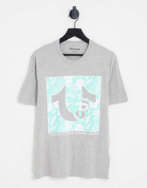 True Religion t-shirt with print in gray