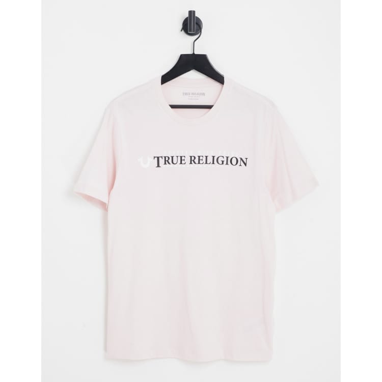 Graphic Tshirt Pink And White True Religion Shirt White And Red