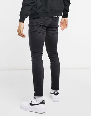black slim fit true religion jeans