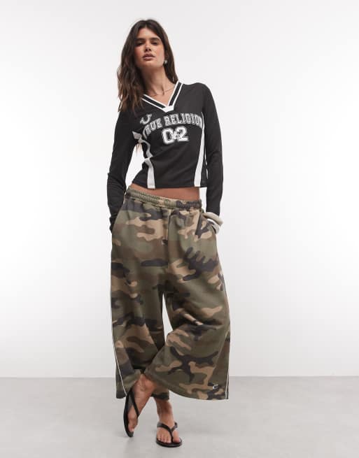 True Religion top sportivo in rete a maniche lunghe nero, 2 di 4