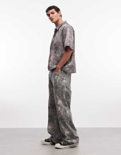 True Religion - Vinny - Baggy jeans met tie-dye camouflageprint, deel van co-ord set, 3 van 5