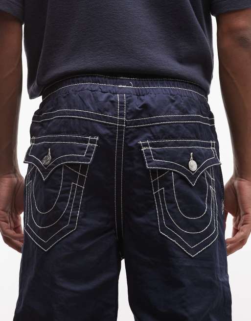True Religion - Vinny Big T - Pantalon en nylon - Bleu indigo, 4 de 5