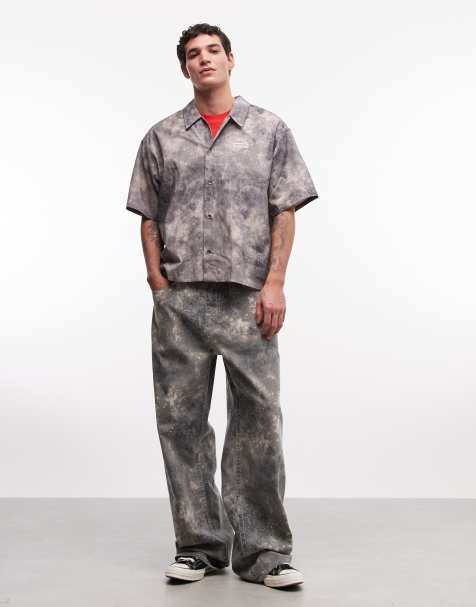True Religion Vinny baggy jean co-ord in tie dye camo