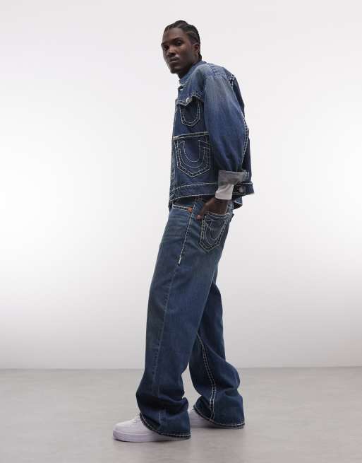 True Religion – Vinny – Sehr weite Jeans in verwaschenem Mittelblau, 3 von 5