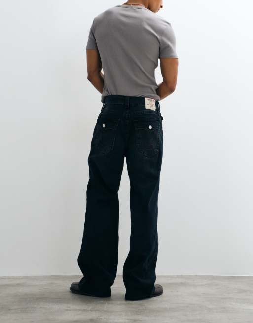 True Religion – Vinny – Straight Jeans in dunkler Waschung mit Pattentaschen, 2 von 5