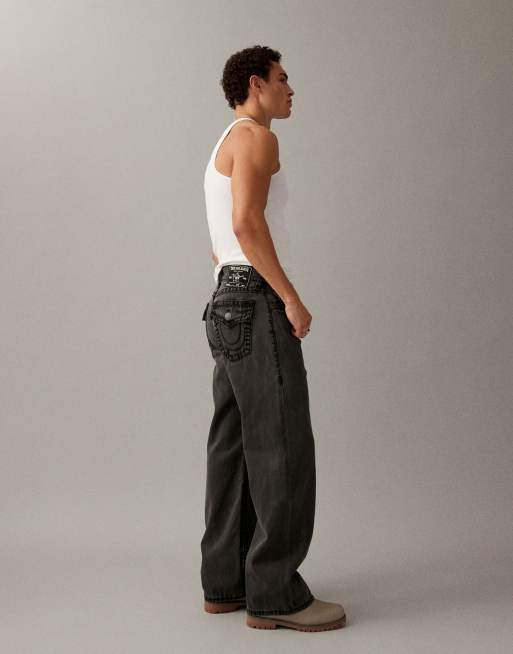 True Religion Vinny ultra baggy denim jeans in grey wash, 4 of 7