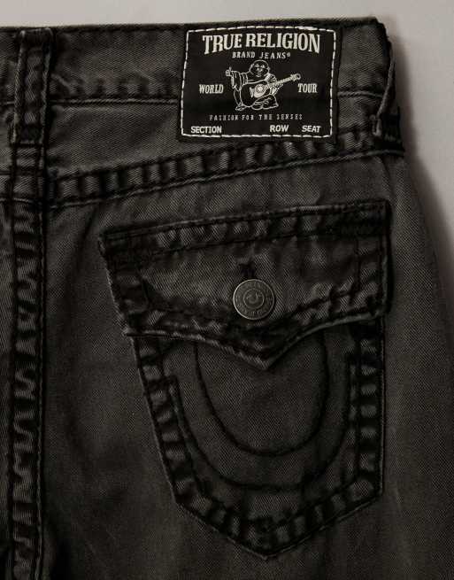 True Religion - Vinny - Ultra baggy denim jeans in grijze wassing, 7 van 7