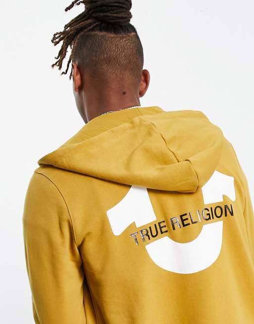 Gold zip store up hoodie