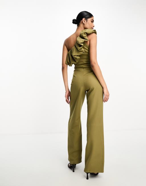 Ruffle shop pants jumpsuit