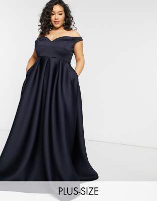 Plus size black 2024 maxi dress with pockets