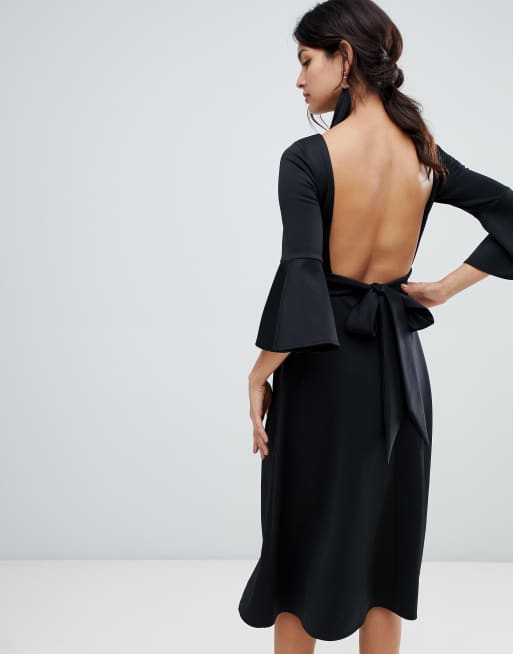 true violet black label dress