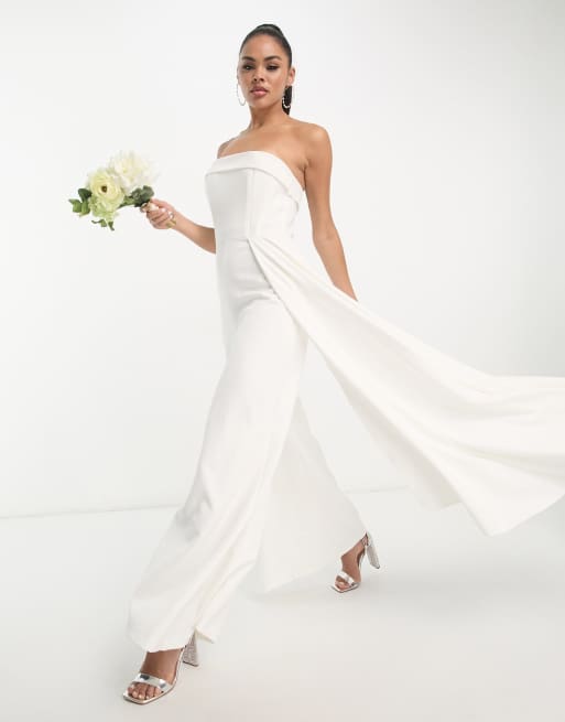 Asos store bridal jumpsuit