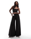 [True Violet] True Violet cami jumpsuit in black 6 BLACK