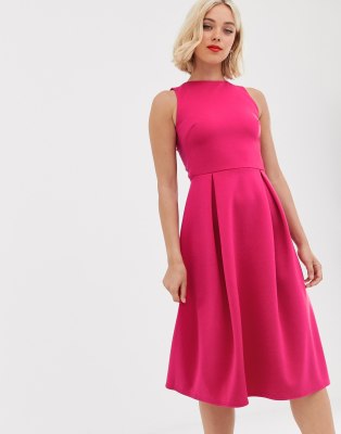 cut out back skater dress
