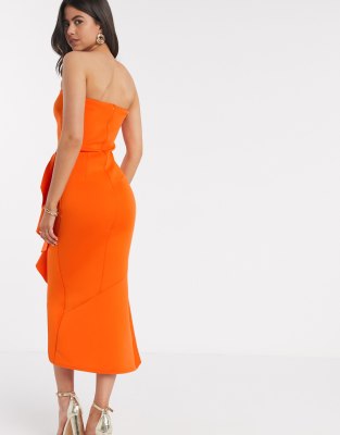 asos orange dresses