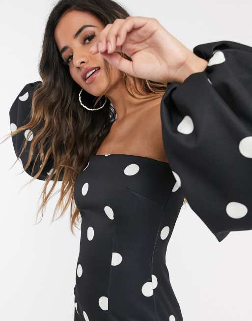 True violet polka dot dress sale