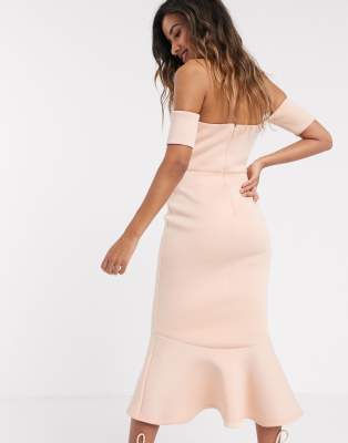 midi dress blush pink