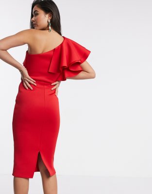 asos red bodycon dress