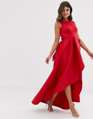 backless bow maxi dress