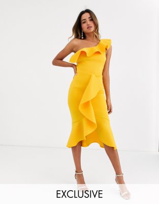 asos ochre dress
