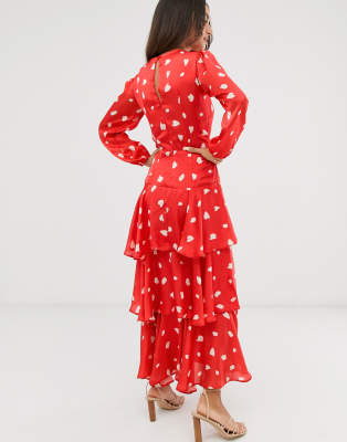 true violet polka dot dress