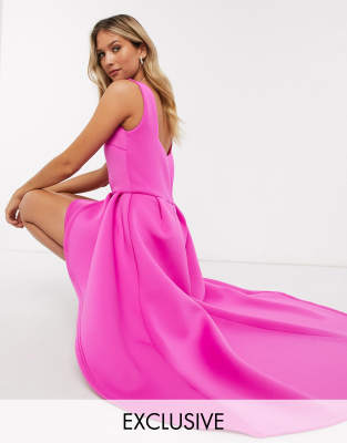 hot pink maxi