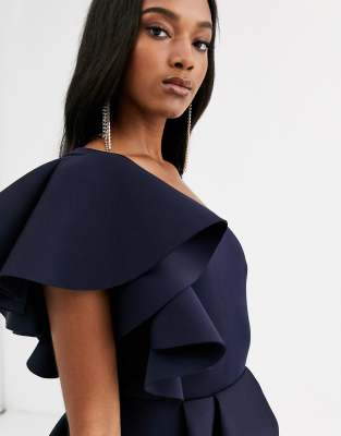 true violet high low maxi dress