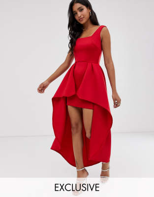 asos red prom dress