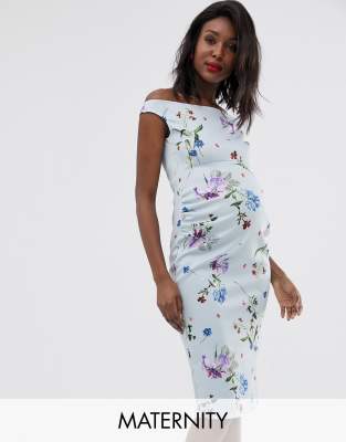 asos maternity floral dress