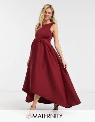 Plum Maternity Evening Dress