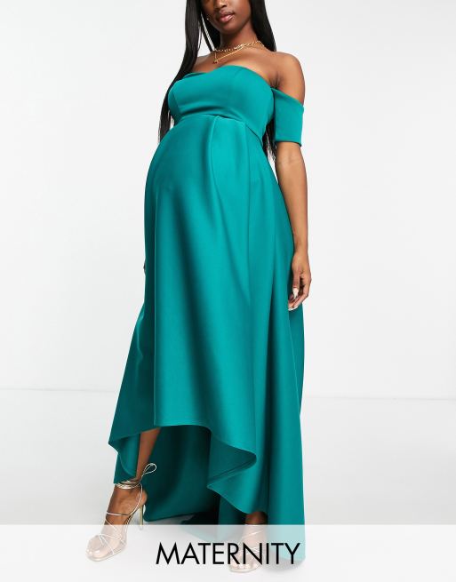 Maternity high 2025 low dress