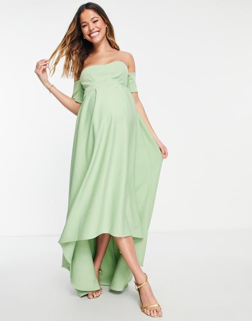 Maternity high 2025 low dress