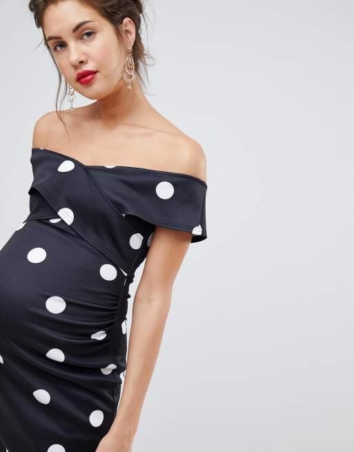 True violet outlet polka dot dress