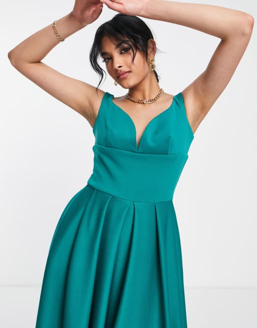 True Violet maxi dress in emerald green ASOS