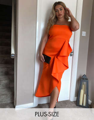 asos orange dresses