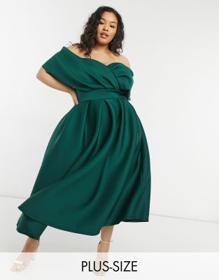 Plus emerald shop green dress