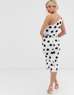 true violet polka dot dress