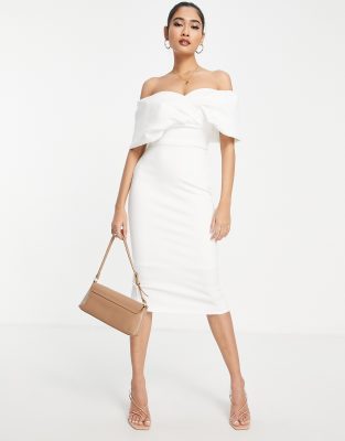 Robe Boho Chelsea & Violet - Épaules Dénudées, Brodée, Ivoire, Taille XS, Neuve Avec étiquette