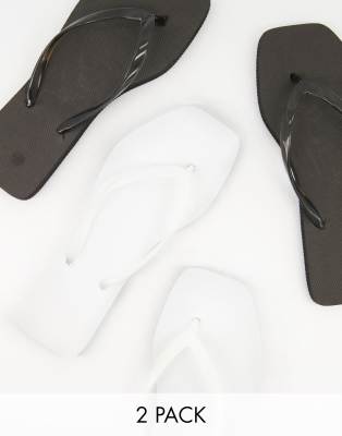 square flip flops