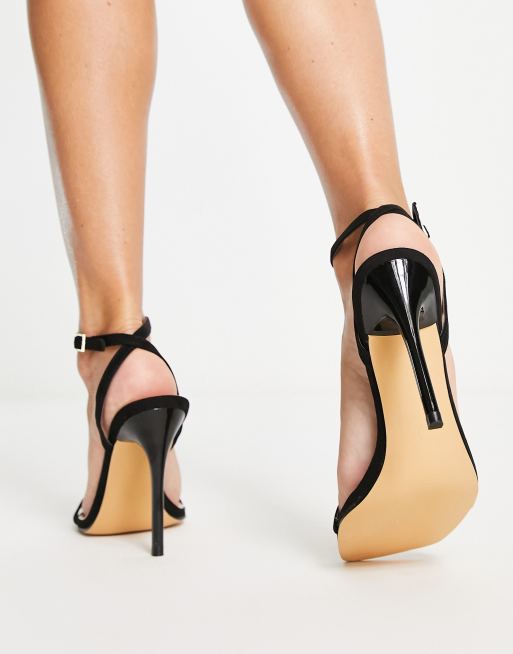 Strappy barely there clearance heels