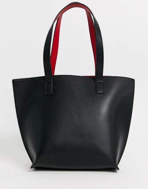 Black tote bag discount asos