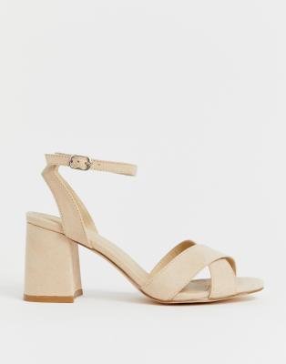 truffle collection block heel sandals
