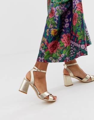 truffle collection block heel sandals