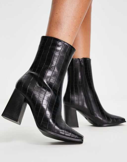 Cheap high cheap heel ankle boots