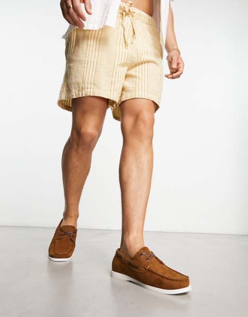 Men Sailing Bermuda Shorts 100 Beige