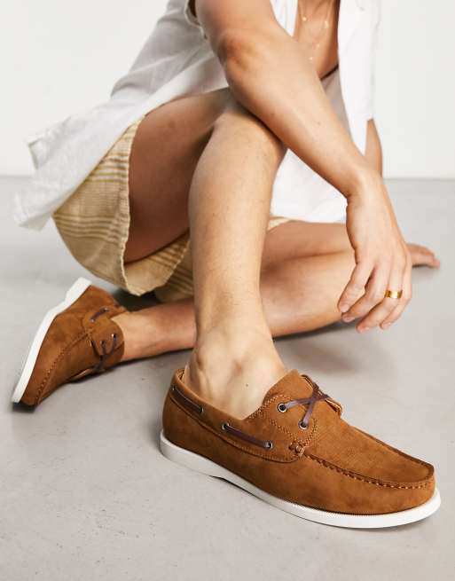 Truffle Collection – Bootsschuhe in Hellbraun