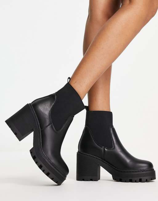 Bottines gros talon hot sale